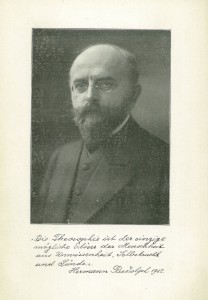 Foto af Hermann Rudolph (1865-1946) er signeret i 1912, hvor der tyske original blev udgivet i Leipzig.
