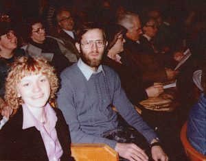 Ole Therkelsen, Henry Hedegaard, Lise Gordon. Martinus Bisættelse i 1981 i Tivoli